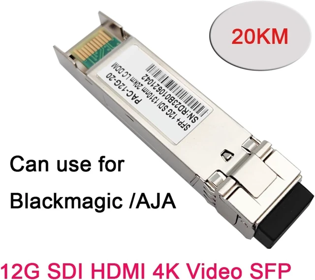 Alt view image 2 of 4 - 12G 12G-SDI SD-SDI Video Tranceiver 4K Fiber Transmission Optical Module SFP(2pcs)