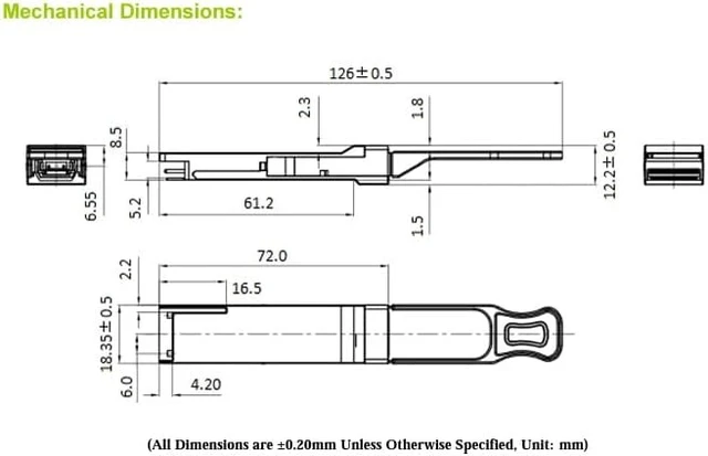Alt view image 2 of 2 - 100G QSFP28 SR4 Fiber Optic Transceiver, 850nm MMF, OM3 70M/OM4 100M, Compatible QSFP28 Module, Made in Taiwan, 1pc
