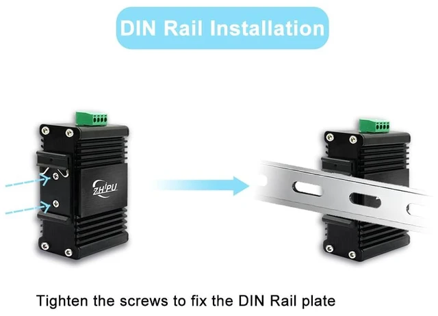 Alt view image 4 of 7 - Industrial Single Mode SC 20km 1Dual-Fiber Media Converter