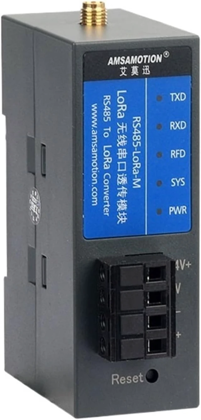 Alt view image 2 of 5 - Lora Module Wireless Remote Radio Serial Port RS485 Single Signal Transmission Communication 433m transceiver (Size : Black Gold 10 Meter Antenna)