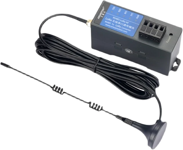 Alt view image 5 of 5 - Lora Module Wireless Remote Radio Serial Port RS485 Single Signal Transmission Communication 433m transceiver (Size : Black Gold 10 Meter Antenna)