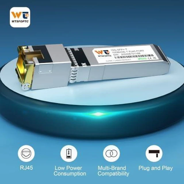 Alt view image 4 of 6 - 80 Meter 10G SFP to RJ45 Module 7 Pack, Copper 10GBase-T SFP+ Transceiver