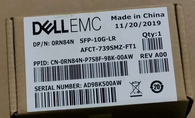Main image of for Dell SFP-10G-LR 0RN84N AFCT-739SMZ-FT1 10GE 10km 1310nm SMF Transceiver Module