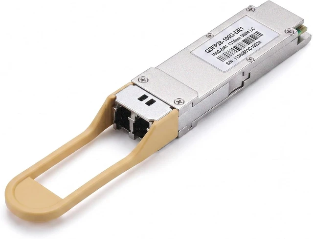 Main image of 100G QSFP28 DR1 Transceiver, Single Lambda PAM4, 1310nm SMF Duplex LC Optical Module, up to 500m with FEC, DDM, Compatible with Cisco QSFP-100G-DR-S