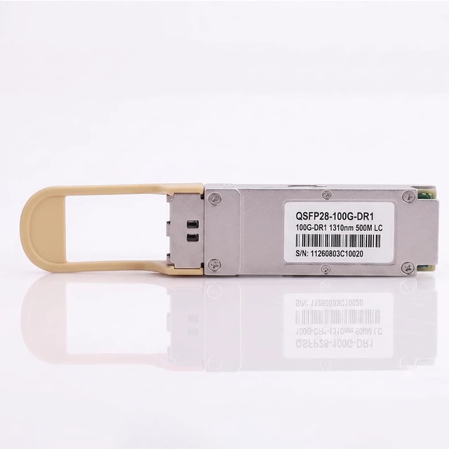 Alt view image 3 of 7 - 100G QSFP28 DR1 Transceiver, Single Lambda PAM4, 1310nm SMF Duplex LC Optical Module, up to 500m with FEC, DDM, Compatible with Cisco QSFP-100G-DR-S