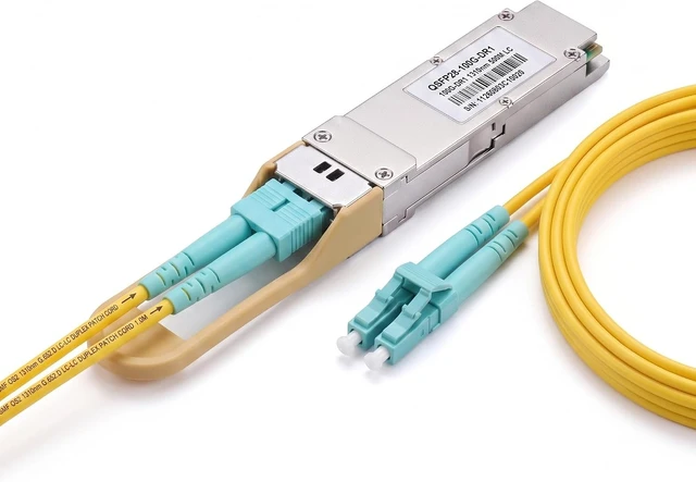 Alt view image 7 of 7 - 100G QSFP28 DR1 Transceiver, Single Lambda PAM4, 1310nm SMF Duplex LC Optical Module, up to 500m with FEC, DDM, Compatible with Cisco QSFP-100G-DR-S