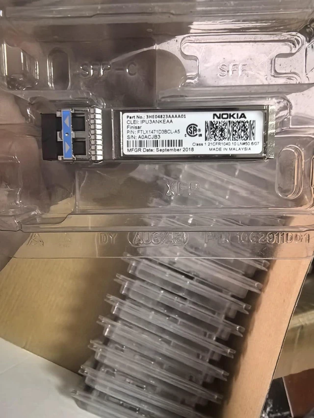 Main image of 1PC SFP+ 10GBASE-LR 10G 1310nm 10km Transceiver for Nokia 3HE04823AAAA01