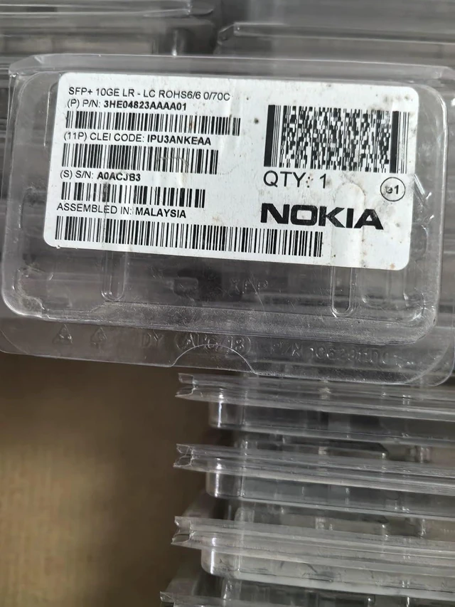 Alt view image 2 of 3 - 1PC SFP+ 10GBASE-LR 10G 1310nm 10km Transceiver for Nokia 3HE04823AAAA01