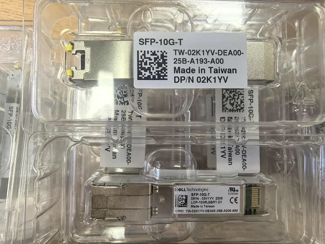 Main image of 1pc SFP+ Transceiver for Dell 10GBASE-T RJ45 10GbE LCP-10GRJ3SRT 02K1YV
