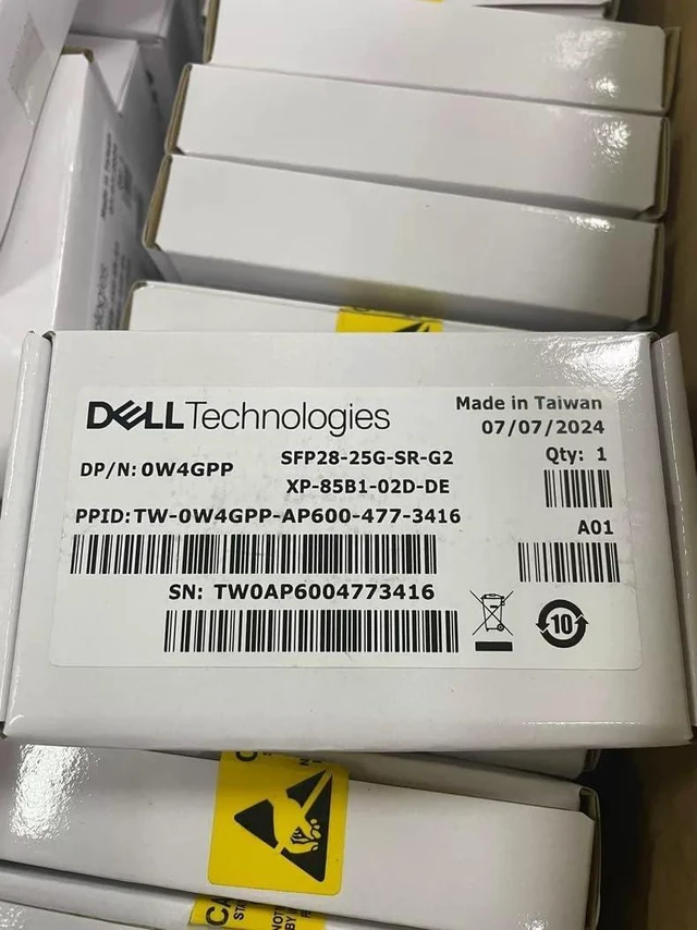 Main image of 1PC for DELL EMC SFP28-25G-SR-G2 XP-85B1-02D-DE 0W4GPP 25GBE 850NM LC TRANSCEIVER