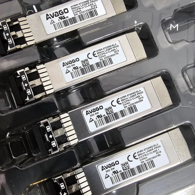 Main image of 1PC AFBR-57G5MZ-ELX for AVAGO 32Gbps 850NM MMO FC SFP+ TRANSCEIVER