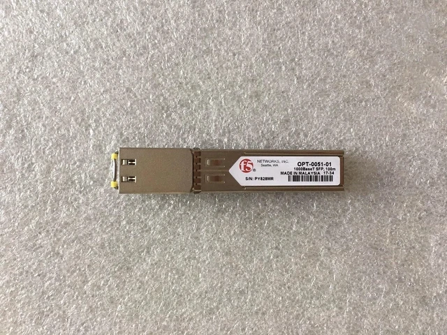 Main image of OPT-0051-01 1000BaseT SFP Copper RJ-45 100m Transceiver for F5 Networks
