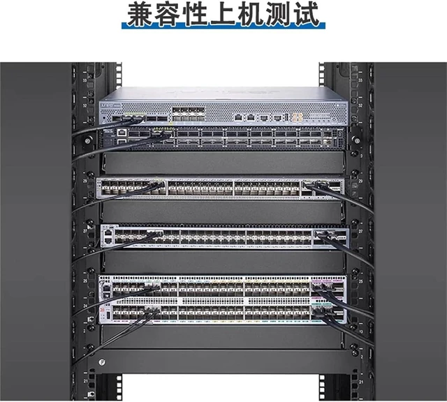 Alt view image 2 of 5 - 1PCS 400G DAC high-Speed Stacking Cable QSFP-DD to QSFP-DD Passive Copper Cable Fully Compatible(1m 30AWG)