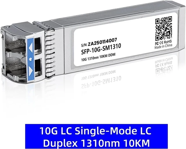 Alt view image 2 of 6 - SFP Module 10G SFP+ Single-Mode LC Duplex Transceiver Module 1310nm 10kmDDM Fiber Optic Module(10G)