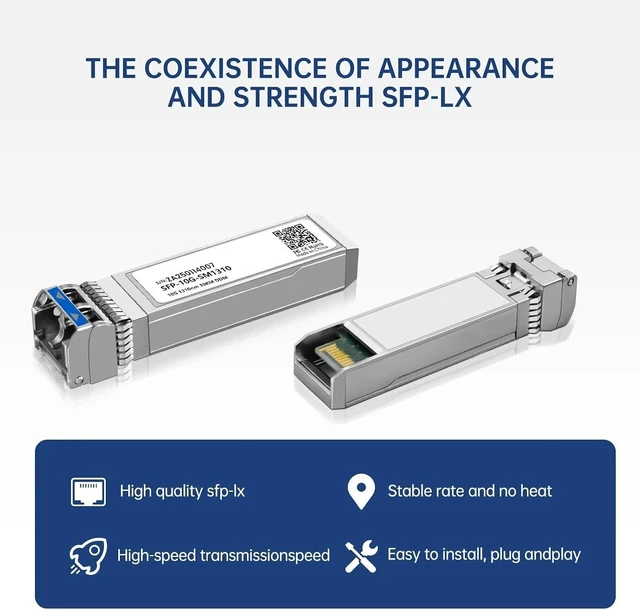 Alt view image 5 of 6 - SFP Module 10G SFP+ Single-Mode LC Duplex Transceiver Module 1310nm 10kmDDM Fiber Optic Module(10G)
