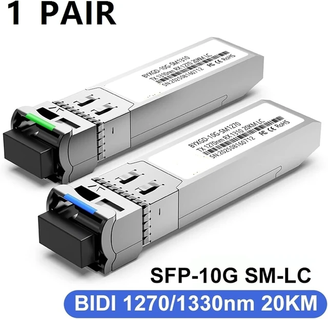 Alt view image 2 of 6 - SFP Module BIDI LC 10G SFP Module, Router/Switch Adaptive SFP+ Module, Zinc Alloy SM SFP Transceiver