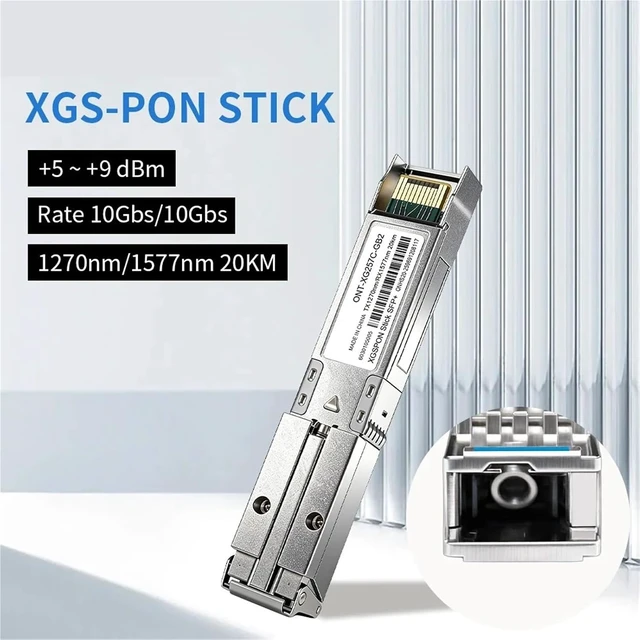 Alt view image 2 of 6 - SFP Module XGSPON ONU Stick SFP+, Pre-Install 8311 fimrware Support IP SN MAC managerment, 10Gb/s SC/UPC 1270/1577nm SMF SFP ONT(1pc)