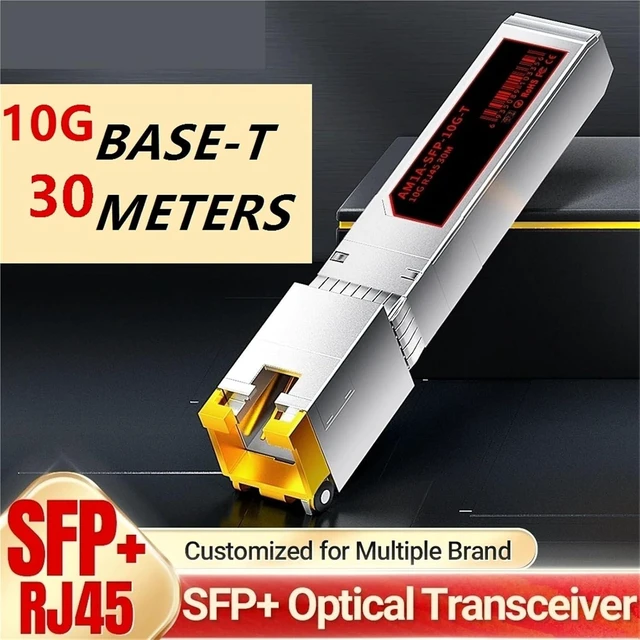 Alt view image 2 of 5 - SFP Module 10GBase-T SFP+ to RJ45 Transceiver, CAT6A/CAT7 Ethernet Copper Cable RJ45 to SFP+ Fiber Module, Up to 30M