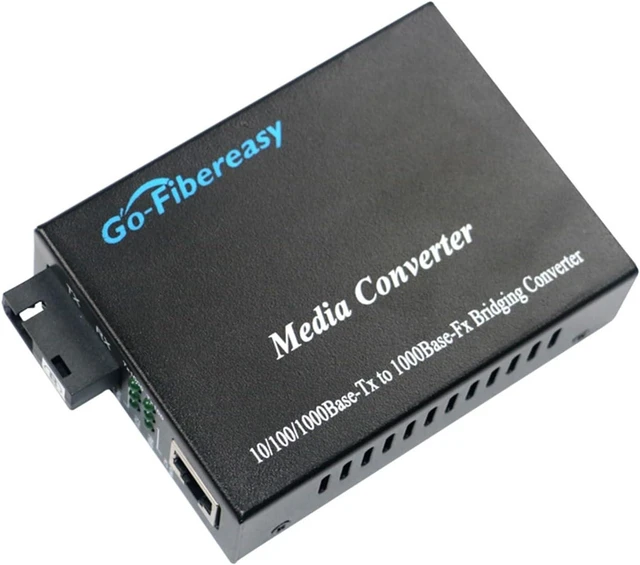 Alt view image 5 of 5 - 1PCS Fiber Optic transceiver Gigabit Single Mode Single Fiber 1 Optical 1 Electrical SC Port Converter 20km Network Monitoring Optical Terminal(40km*G1000S-20KM)