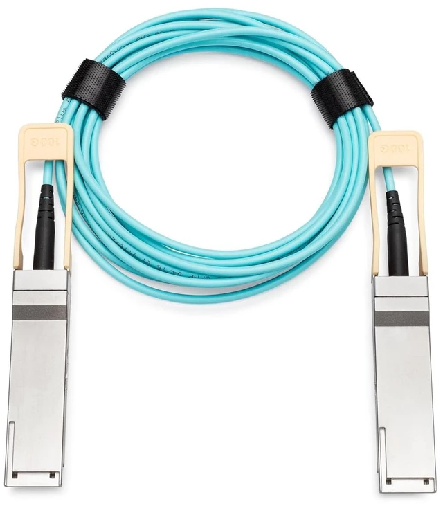 Main image of Compatible with Dell AOC-Q28-100G-10M 100G QSFP28 to QSFP28 10m Active Optical Cable (AOC)