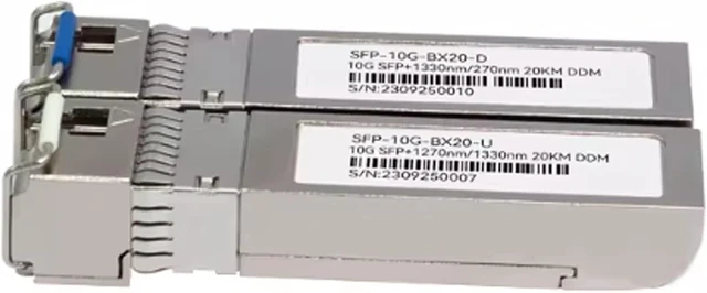 Main image of Banana Pi SFP 10G-BX20-U and SFP 10G-BX20-D 20KM Optical Module Set, 10G BiDi Transceiver Compatible with BPI-R4/R4Pro