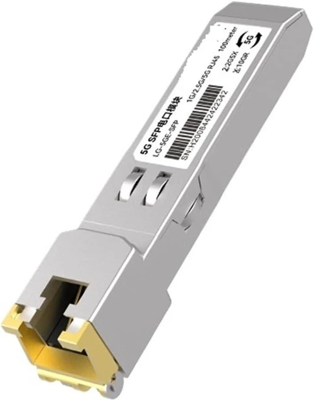 Main image of 5G SFP Module 2.5GbE Copper SFP Modules Optical Port to RJ45 Ethernet Port Gigabit 1000M Transceiver Module