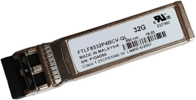 Main image of 32GB Fiber Transceiver FTLF8532P4BCV-QL 850nm 32G SFP+ HBA Tape Module QLE2740 QLE2742 QLE2764 QLE2770 QLE2772