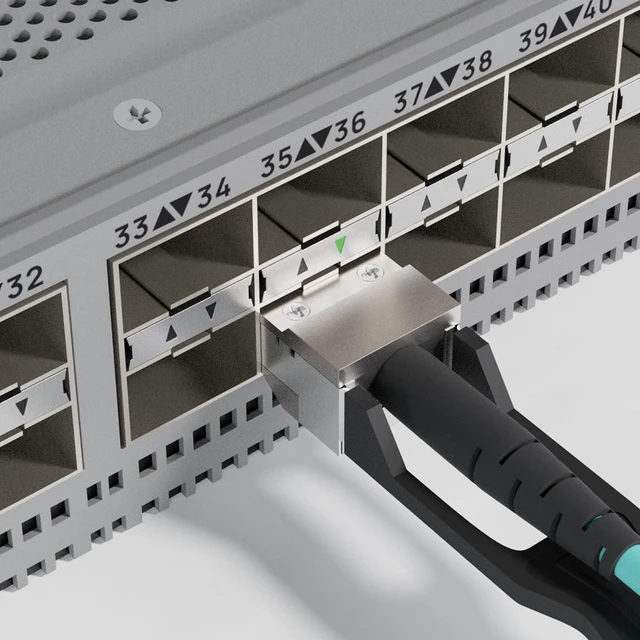 Alt view image 6 of 6 - fiber mall 200G InfiniBand HDR QSFP56 to QSFP56 Active Optical Cable,AOC Compatible with NVIDIA/Mellanox MFS1S00-H050V 50m (164ft)