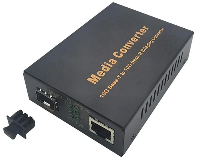 Main image of NCNWGW 10G Multi-Gigabit SFP Media Converter, 10G/5G/2.5G/1G RJ45, Hot-Swappable SFP+, IEEE 802.3 Compliant, Plug & Play Fiber Extender
