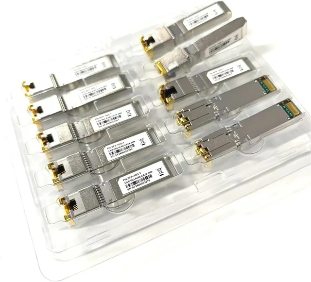 Alt view image 6 of 6 - 10GBase-T SFP+ to RJ-45 Transceiver, 2.5G 5Gbe SFP+ Copper Ethernet CAT6a Module, up to 30-Meter, for SFP-10G-T(10G-30m - 1PCS)