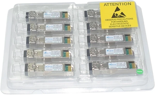 Alt view image 6 of 6 - 10G WDM 40KM BIDI 1270nm/1330nm SFP+ Transceiver 40KM 10G ER SMF Transceiver (Color : 2 Pairs)