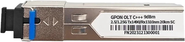 Main image of 1.25G SFP Mpdule GPON OLT C+++ 7/8/9dBm 2.5Gbps SC Optical PON 1490/1310nm UP to 20km 1.25 GBPS fibra Transceiver (Color : 1PC 9dB)