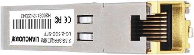 Main image of HORACO 2.5G SFP 2500M Optical Port Turn to RJ45 Ethernet Port Gigabit 1000M Transceiver 100 Meters Transmission