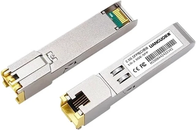 Alt view image 2 of 7 - HORACO 2.5G SFP 2500M Optical Port Turn to RJ45 Ethernet Port Gigabit 1000M Transceiver 100 Meters Transmission
