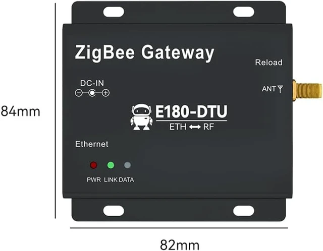 Alt view image 2 of 7 - Zigbee Gateway RF to Ethernet E180-DTU(Z20-ETH) 20dbm 1.3km Zigbee3.0 TCP UDP HTTP MQTT at Commands Star/Mesh Network