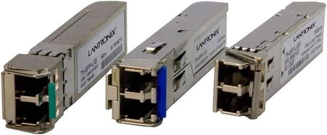 Main image of Lantronix SFP Transceiver Module - Hot-swappable SFP transceiver module for Gigabit/Fast Ethernet; fiber (duplex or BiDi, LC) or copper (1000Base-T, RJ45) per variant - 1000Base-LX/LH, 1310nm, 10km...