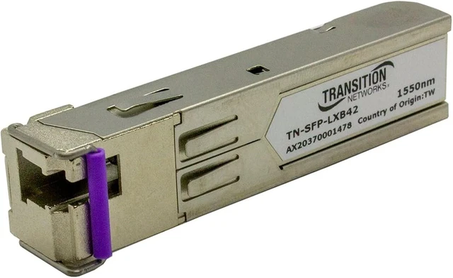 Alt view image 4 of 4 - Lantronix SFP Transceiver Module - Hot-swappable SFP transceiver Module for Gigabit/Fast Ethernet; Fiber (Duplex or BiDi, LC) or Copper (1000Base-T, RJ45) per Variant - SFP-10K-T13-R14