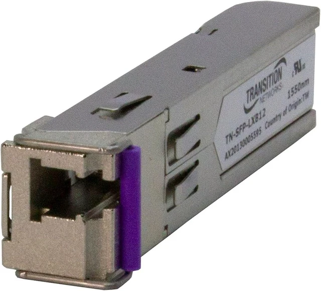 Alt view image 3 of 5 - Lantronix SFP Transceiver Module - Hot-swappable SFP transceiver module for Gigabit/Fast Ethernet; fiber (duplex or BiDi, LC) or copper (1000Base-T, RJ45) per variant - 1000Base-EX/ZX, 1550nm, 40km...