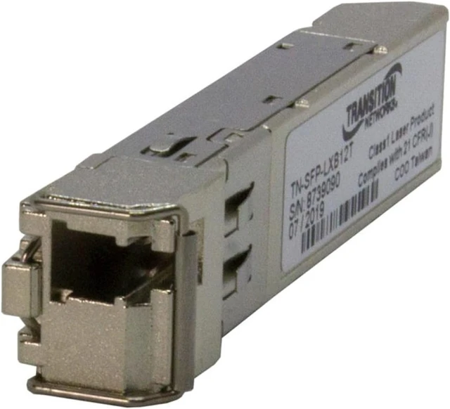 Alt view image 6 of 6 - Lantronix SFP Transceiver Module - Hot-swappable SFP transceiver module for Gigabit/Fast Ethernet; fiber (duplex or BiDi, LC) or copper (1000Base-T, RJ45) per variant - 1000Base-BX BiDi, single-fib...