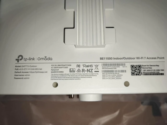 Alt view image 4 of 4 - Omada BE11000 Outdoor WiFi Access Point, w/o PoE Injector(EAP772-Outdoor)