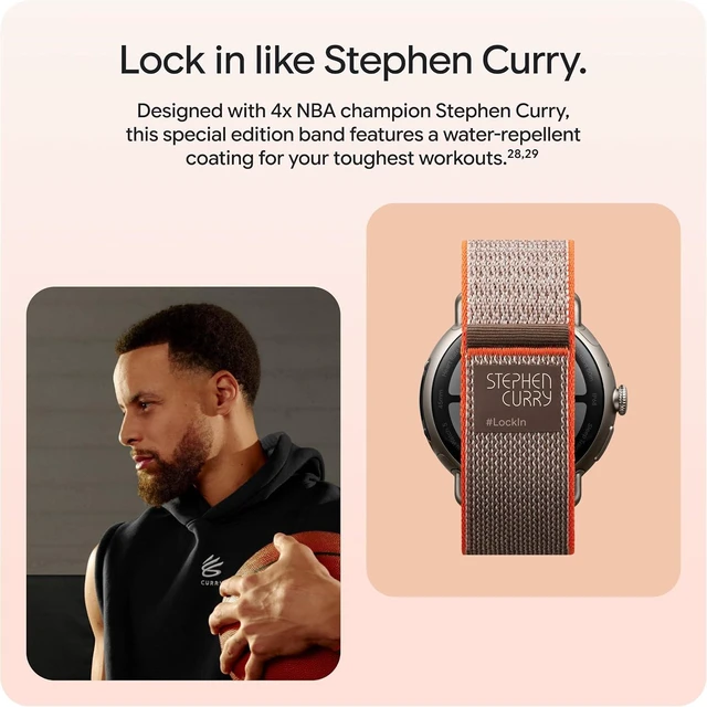 Alt view image 5 of 7 - Google Pixel Watch 5 (45mm) - Stephen Curry Special Edition - LTE