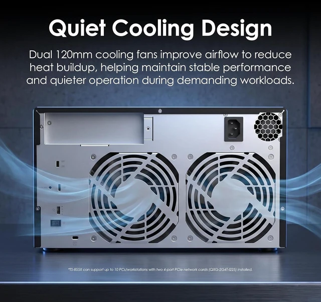 Alt view image 5 of 7 - QNAP TL-D810TC4-US 8-Bay Desktop DAS/JBOD Storage Expansion Enclosure