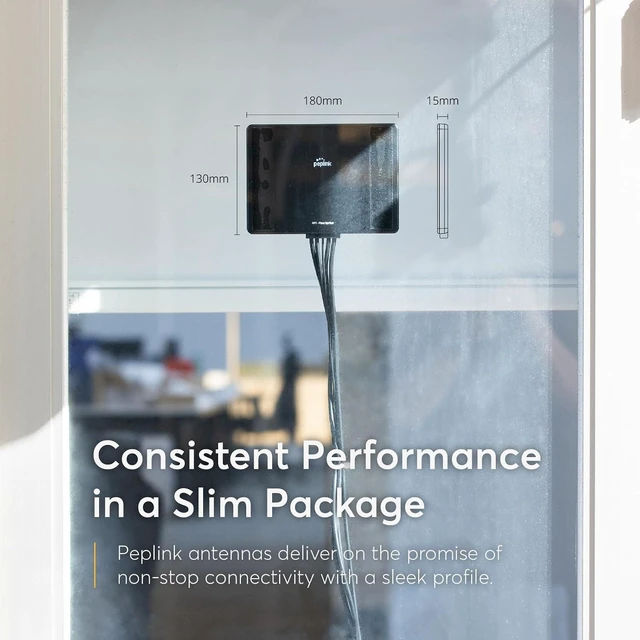 Alt view image 5 of 7 - Peplink Slim 22G Antenna - Cellular & WiFi MIMO - Boost LTE Signal for RV, Mobile Office & Outdoor - Low Profile, High Gain, Easy Install, IP55 Weatherproof