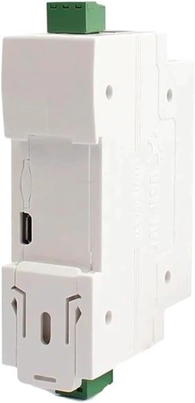 Alt view image 2 of 3 - USR-DR301 DIN Rail RS232 to Ethernet Serial Server(Device with US Plug)