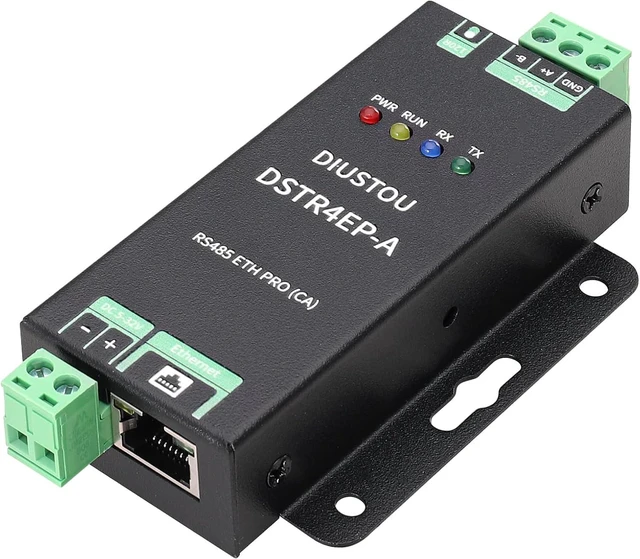 Main image of RS485 to Ethernet Converter, Serial to RJ45 Server, Industrial Isolated