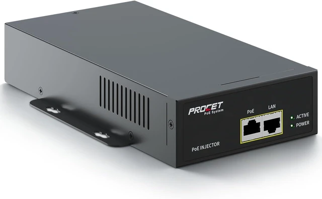 Main image of PROCET PoE Injector 10GbE Gigabit PoE++160W, -40 to 104, 6Kv Surge Protection for mmWave Bridge/Access Point, PTZ/AI Camera, Speed Radar Sign, Smart Factory, LED Kiosks, Base Station