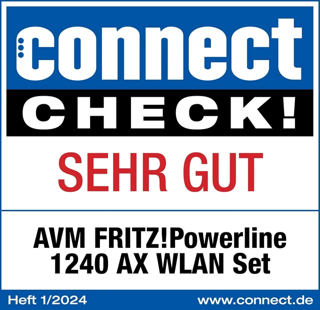 Alt view image 5 of 6 - AVM FRITZ!Powerline 1240 AX WLAN Set Stromnetz Powerline 1.2Gbps