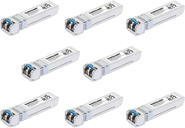 Main image of Intellinet 10GBase-LR SFP+ Fiber Transceiver, LC Single-Mode, 8 Pack