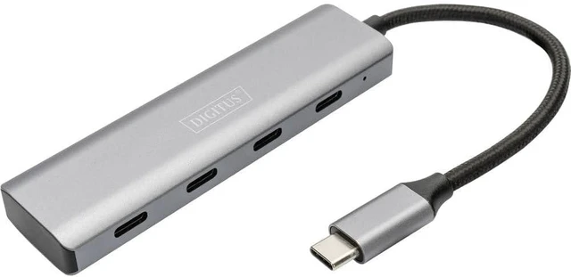 Alt view image 4 of 6 - DIGITUS USB-C 4 Port HUB 4X USB-C 3.1 Gen1, 5Gbps