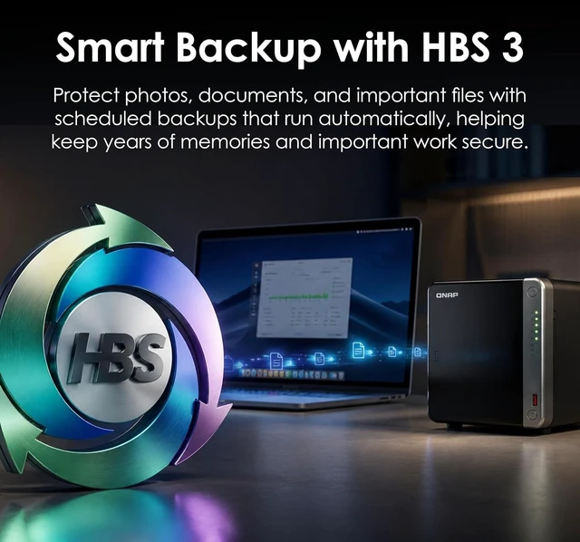 Alt view image 7 of 7 - QNAP TS-462A-4G 4-Bay Desktop NAS